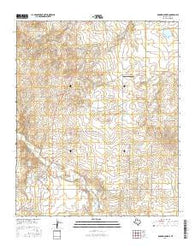 Roaring Springs Texas Current topographic map, 1:24000 scale, 7.5 X 7.5 Minute, Year 2016