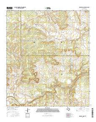 Robbers Roost Texas Current topographic map, 1:24000 scale, 7.5 X 7.5 Minute, Year 2016