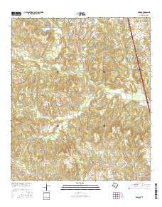 Robbins Texas Current topographic map, 1:24000 scale, 7.5 X 7.5 Minute, Year 2016