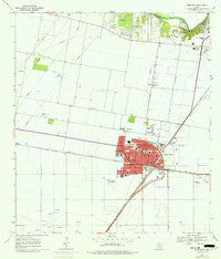Robstown Texas Historical topographic map, 1:24000 scale, 7.5 X 7.5 Minute, Year 1969