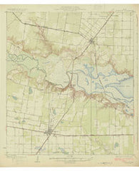 Robstown Texas Historical topographic map, 1:62500 scale, 15 X 15 Minute, Year 1925