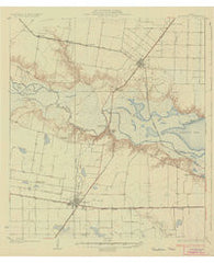 Robstown Texas Historical topographic map, 1:62500 scale, 15 X 15 Minute, Year 1925