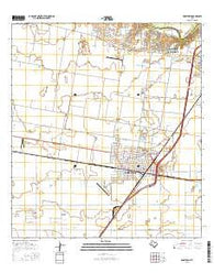 Robstown Texas Current topographic map, 1:24000 scale, 7.5 X 7.5 Minute, Year 2016