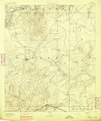 Roby Texas Historical topographic map, 1:125000 scale, 30 X 30 Minute, Year 1893