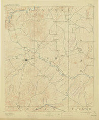 Roby Texas Historical topographic map, 1:125000 scale, 30 X 30 Minute, Year 1893