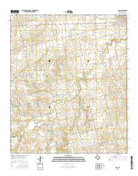 Roby Texas Current topographic map, 1:24000 scale, 7.5 X 7.5 Minute, Year 2016