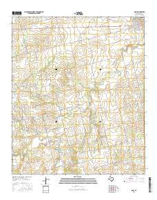 Roby Texas Current topographic map, 1:24000 scale, 7.5 X 7.5 Minute, Year 2016