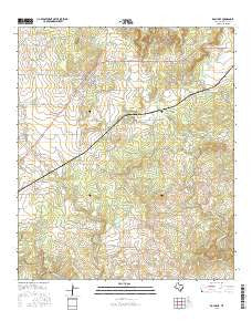 Rochelle Texas Current topographic map, 1:24000 scale, 7.5 X 7.5 Minute, Year 2016