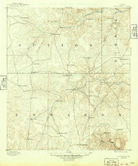 Rock Springs Texas Historical topographic map, 1:125000 scale, 30 X 30 Minute, Year 1893