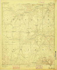 Rock Springs Texas Historical topographic map, 1:125000 scale, 30 X 30 Minute, Year 1893