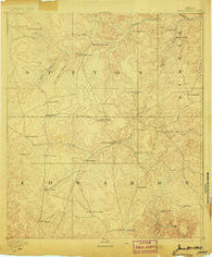 Rock Springs Texas Historical topographic map, 1:125000 scale, 30 X 30 Minute, Year 1893
