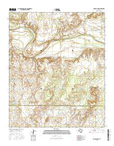 Rock Canyon Texas Current topographic map, 1:24000 scale, 7.5 X 7.5 Minute, Year 2016