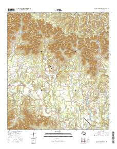 Rock Cliff Reservoir Texas Current topographic map, 1:24000 scale, 7.5 X 7.5 Minute, Year 2016