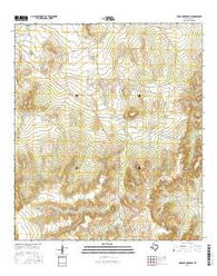 Rock House Draw Texas Current topographic map, 1:24000 scale, 7.5 X 7.5 Minute, Year 2016
