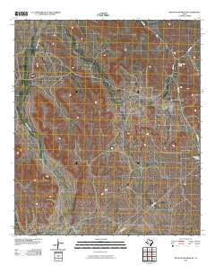 Rock House Draw NE Texas Historical topographic map, 1:24000 scale, 7.5 X 7.5 Minute, Year 2010