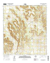 Rock House Draw NE Texas Current topographic map, 1:24000 scale, 7.5 X 7.5 Minute, Year 2016