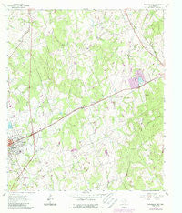 Rockdale East Texas Historical topographic map, 1:24000 scale, 7.5 X 7.5 Minute, Year 1961