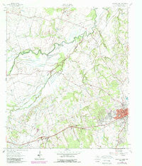 Rockdale West Texas Historical topographic map, 1:24000 scale, 7.5 X 7.5 Minute, Year 1962