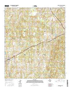 Rockdale East Texas Current topographic map, 1:24000 scale, 7.5 X 7.5 Minute, Year 2016