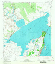 Rockport Texas Historical topographic map, 1:62500 scale, 15 X 15 Minute, Year 1954