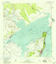 Rockport Texas Historical topographic map, 1:62500 scale, 15 X 15 Minute, Year 1954