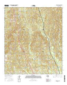 Roganville Texas Current topographic map, 1:24000 scale, 7.5 X 7.5 Minute, Year 2016