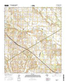 Rogers Texas Current topographic map, 1:24000 scale, 7.5 X 7.5 Minute, Year 2016