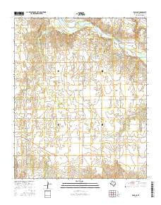 Rolla NE Texas Current topographic map, 1:24000 scale, 7.5 X 7.5 Minute, Year 2016