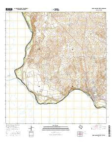 Roma-Los Saenz West Texas Current topographic map, 1:24000 scale, 7.5 X 7.5 Minute, Year 2016