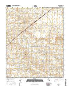 Romero Texas Current topographic map, 1:24000 scale, 7.5 X 7.5 Minute, Year 2016