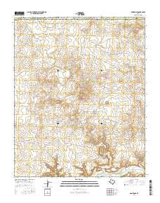 Romero SE Texas Current topographic map, 1:24000 scale, 7.5 X 7.5 Minute, Year 2016