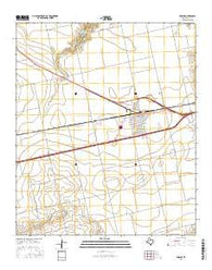 Roscoe Texas Current topographic map, 1:24000 scale, 7.5 X 7.5 Minute, Year 2016