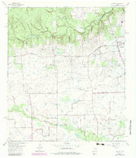 Rose Hill Texas Historical topographic map, 1:24000 scale, 7.5 X 7.5 Minute, Year 1962