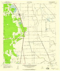 Rosharon Texas Historical topographic map, 1:24000 scale, 7.5 X 7.5 Minute, Year 1943
