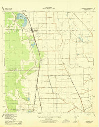Rosharon Texas Historical topographic map, 1:31680 scale, 7.5 X 7.5 Minute, Year 1943