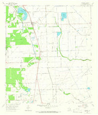 Rosharon Texas Historical topographic map, 1:24000 scale, 7.5 X 7.5 Minute, Year 1963