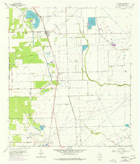 Rosharon Texas Historical topographic map, 1:24000 scale, 7.5 X 7.5 Minute, Year 1963
