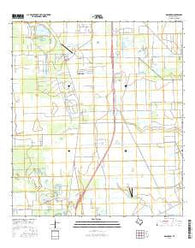 Rosharon Texas Current topographic map, 1:24000 scale, 7.5 X 7.5 Minute, Year 2016