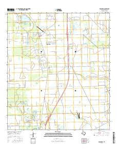 Rosharon Texas Current topographic map, 1:24000 scale, 7.5 X 7.5 Minute, Year 2016