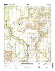 Rosser Texas Current topographic map, 1:24000 scale, 7.5 X 7.5 Minute, Year 2016