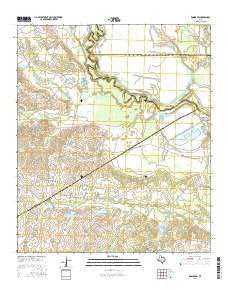 Rosser SW Texas Current topographic map, 1:24000 scale, 7.5 X 7.5 Minute, Year 2016