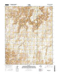 Rotten Hill Texas Current topographic map, 1:24000 scale, 7.5 X 7.5 Minute, Year 2016