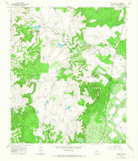 Round Hill Texas Historical topographic map, 1:24000 scale, 7.5 X 7.5 Minute, Year 1965