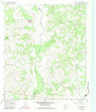 Round Prairie Texas Historical topographic map, 1:24000 scale, 7.5 X 7.5 Minute, Year 1966