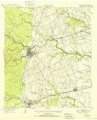 Round Rock Texas Historical topographic map, 1:62500 scale, 15 X 15 Minute, Year 1951