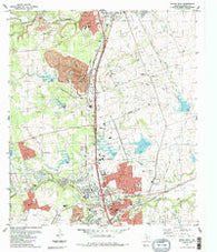 Round Rock Texas Historical topographic map, 1:24000 scale, 7.5 X 7.5 Minute, Year 1987