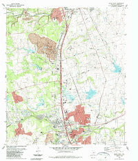 Round Rock Texas Historical topographic map, 1:24000 scale, 7.5 X 7.5 Minute, Year 1987