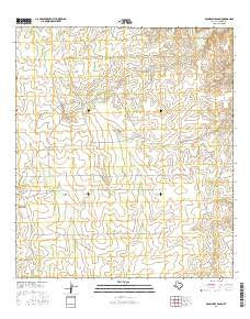 Roundhill Ranch Texas Current topographic map, 1:24000 scale, 7.5 X 7.5 Minute, Year 2016