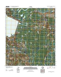 Roustabout Camp Texas Historical topographic map, 1:24000 scale, 7.5 X 7.5 Minute, Year 2013