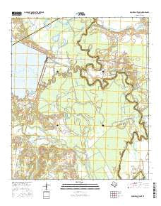 Roustabout Camp Texas Current topographic map, 1:24000 scale, 7.5 X 7.5 Minute, Year 2016